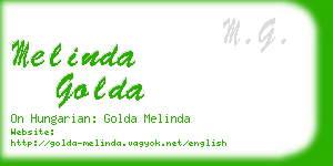 melinda golda business card